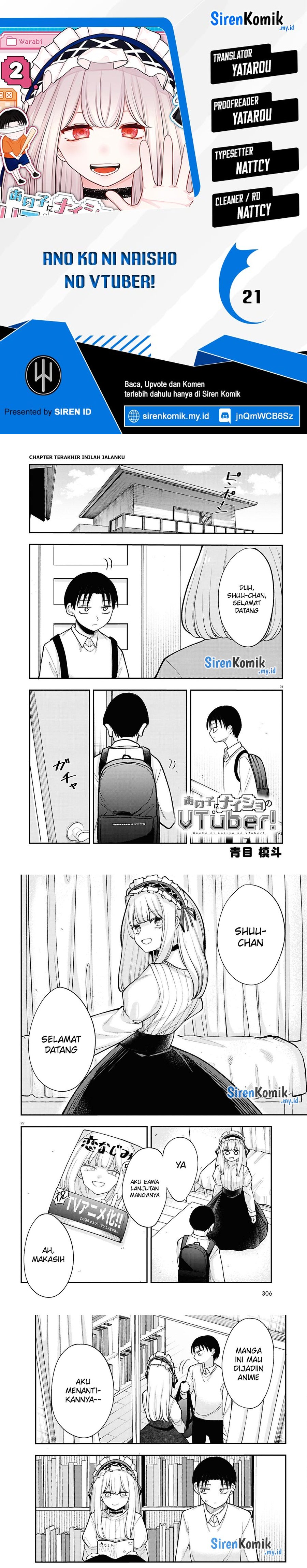 Ano Ko ni Naisho no VTUBER! Chapter 21 page 0