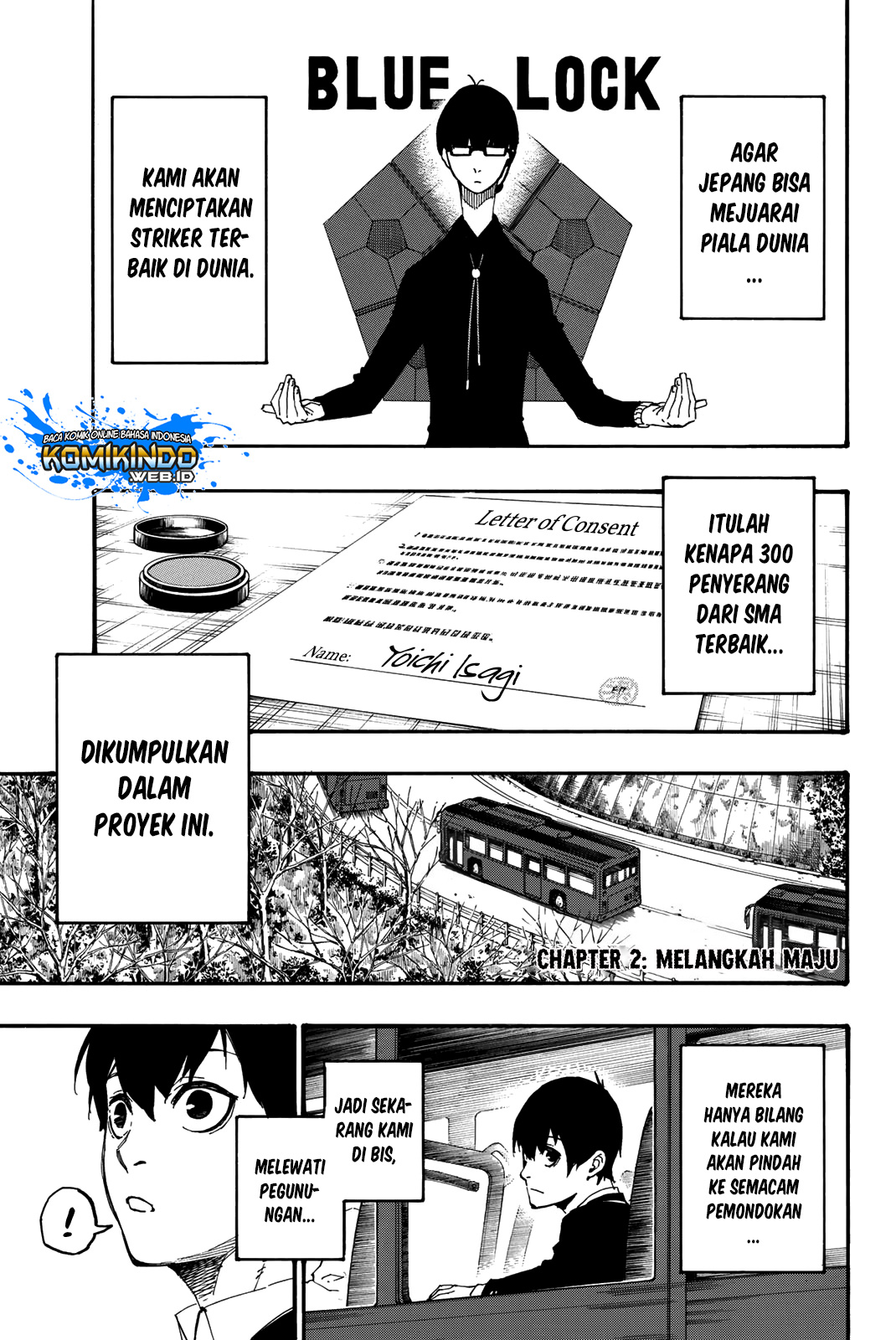 Blue Lock Chapter 2 page 1
