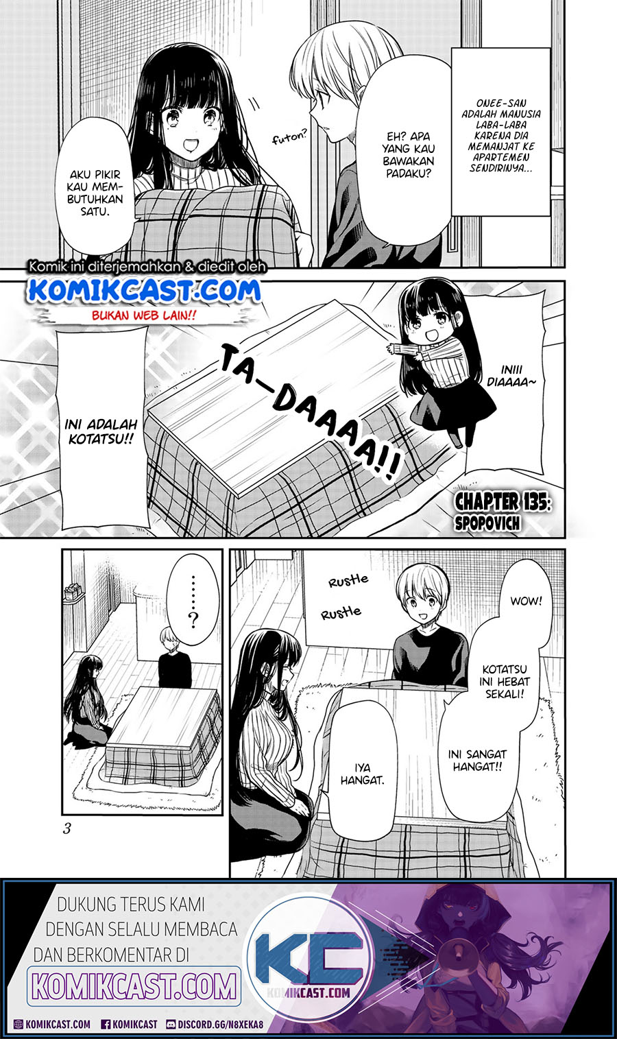 Danshi Koukousei wo Yashinaitai Onee-san no Hanashi Chapter 135 page 1
