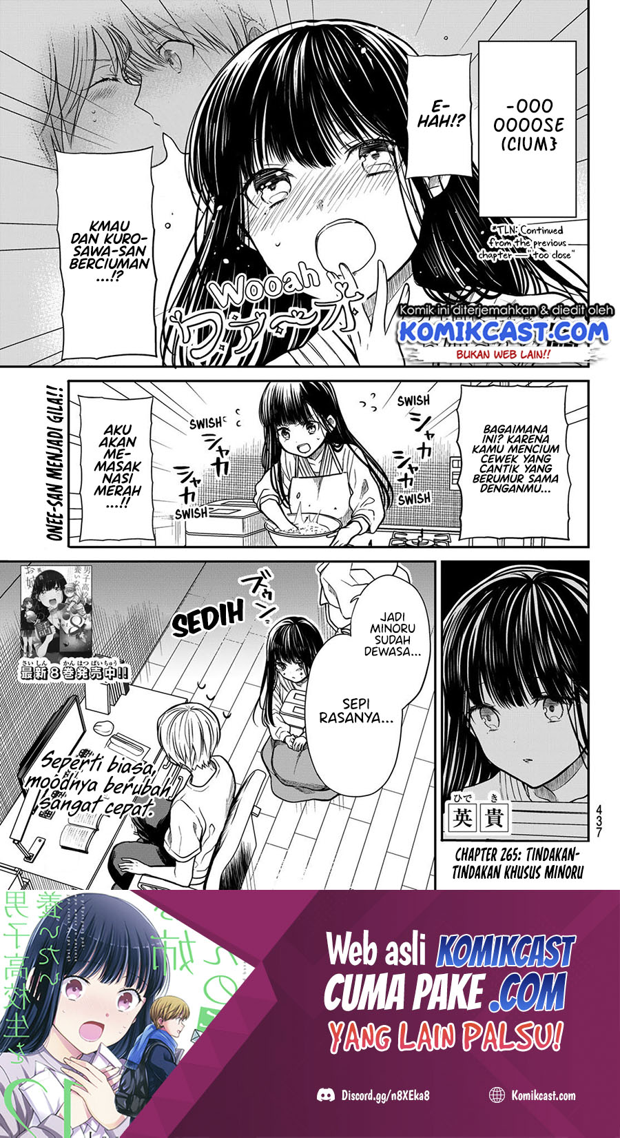 Danshi Koukousei wo Yashinaitai Onee-san no Hanashi Chapter 265 page 1