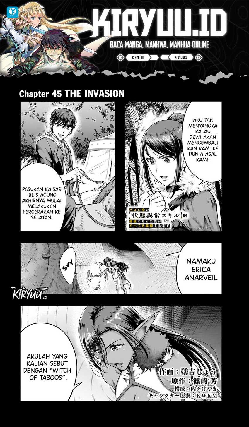 Hazure Waku no “Joutai Ijou Skill” de Saikyou ni Natta Ore ga Subete wo Juurin Suru made Chapter 45 page 1