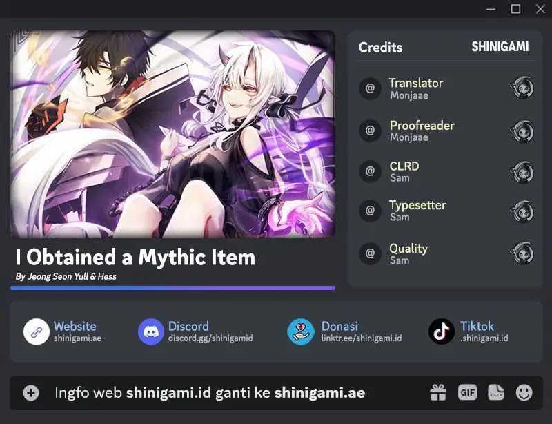 I Obtained a Mythic Item Chapter 101 page 0