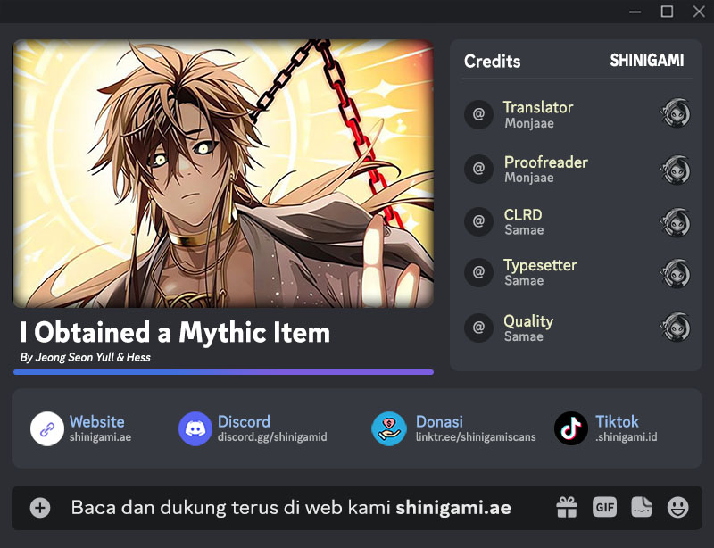 I Obtained a Mythic Item Chapter 114 page 0