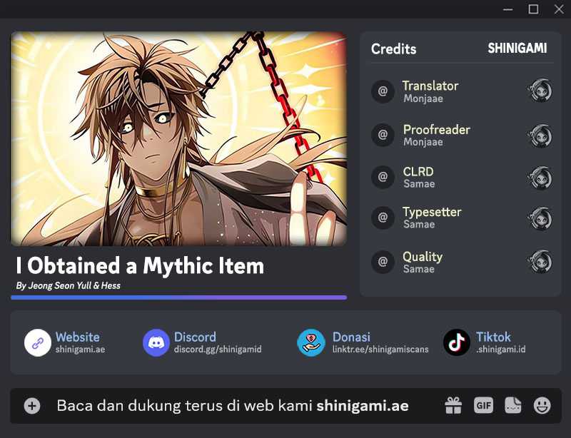 I Obtained a Mythic Item Chapter 118 page 0