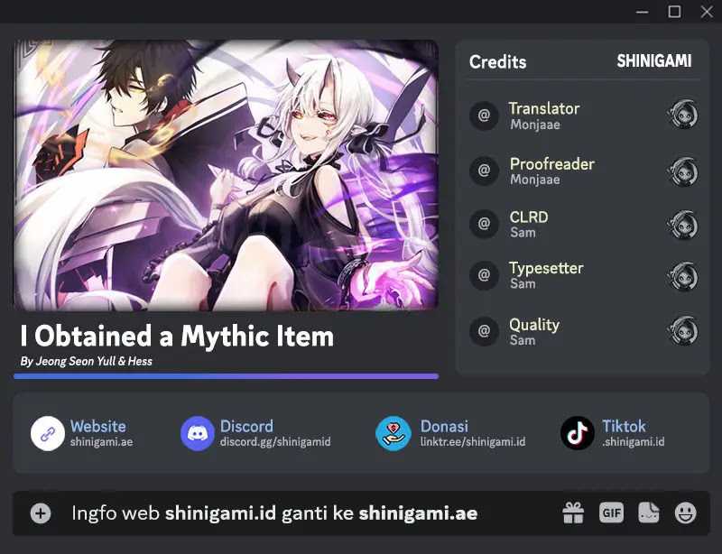 I Obtained a Mythic Item Chapter 84 page 0