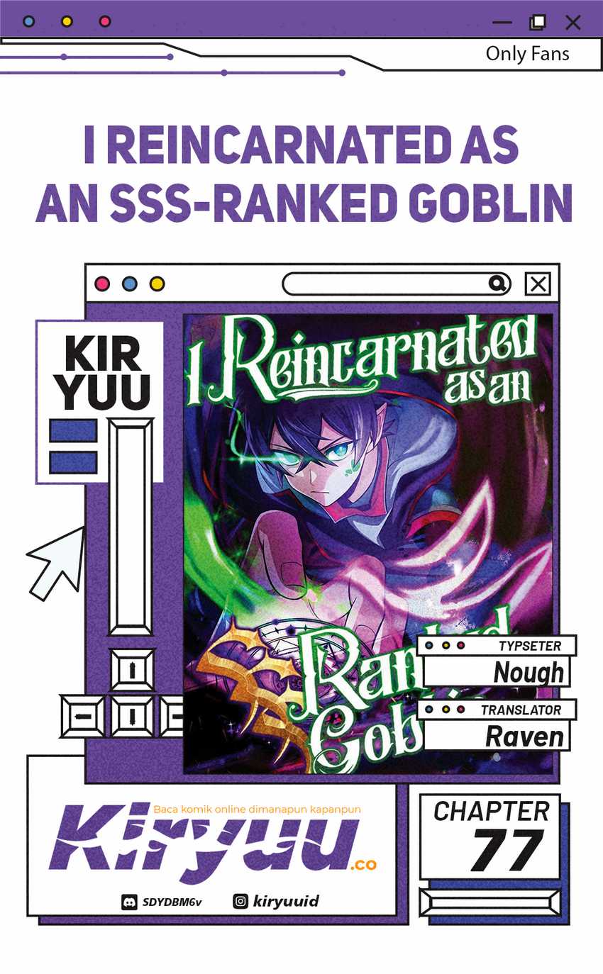 I Reincarnated as an SSS-Ranked Goblin Chapter 77 page 0