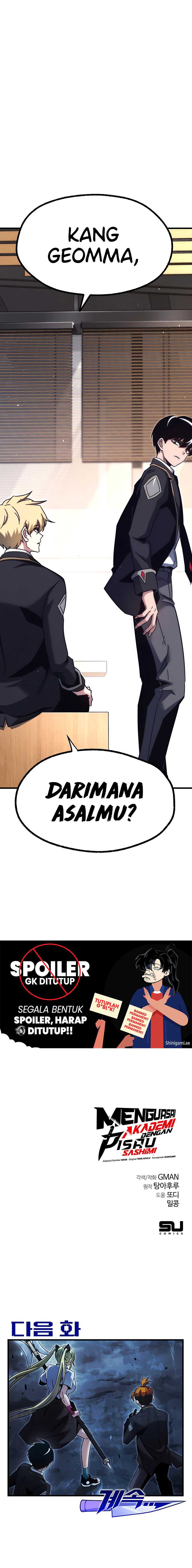 I Took over The Academy With a Single Sashimi Knife Chapter 16 bahasa Indonesia page 17