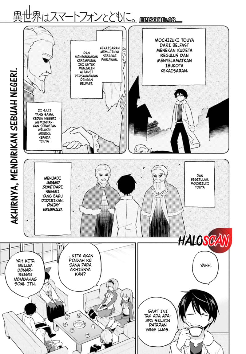 Isekai wa Smartphone to Tomo ni. Chapter 46 page 1