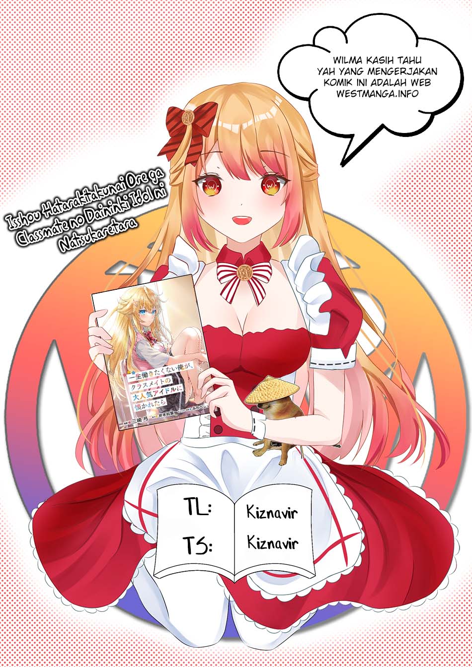 Isshou Hatarakitakunai Ore ga Classmate no Daininki Idol ni Natsukaretara Chapter 4.1 page 2