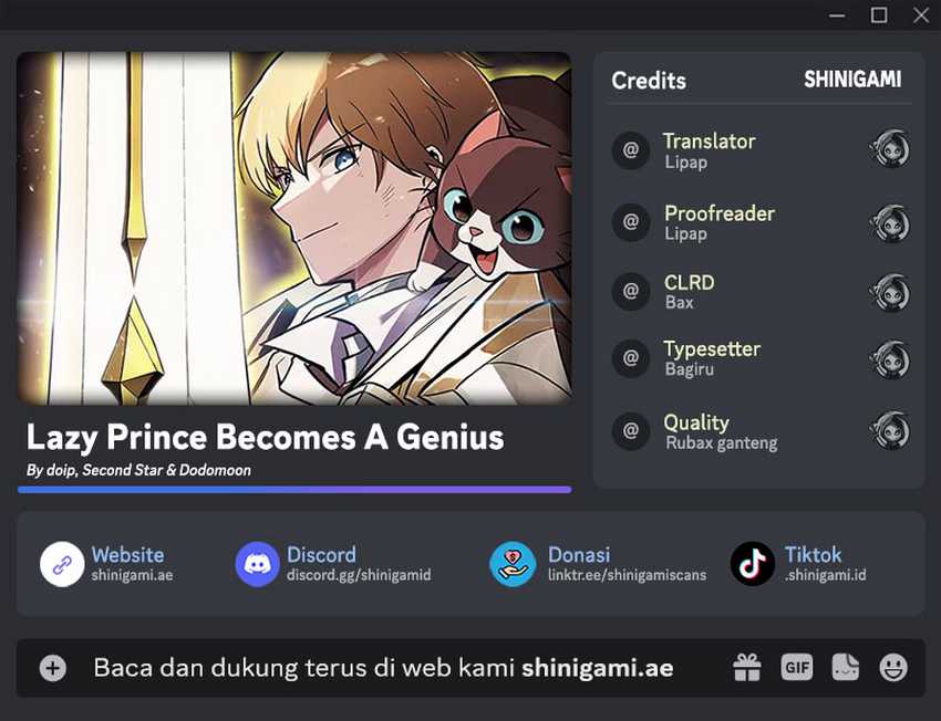 Lazy Prince Becomes a Genius Chapter 130 page 0