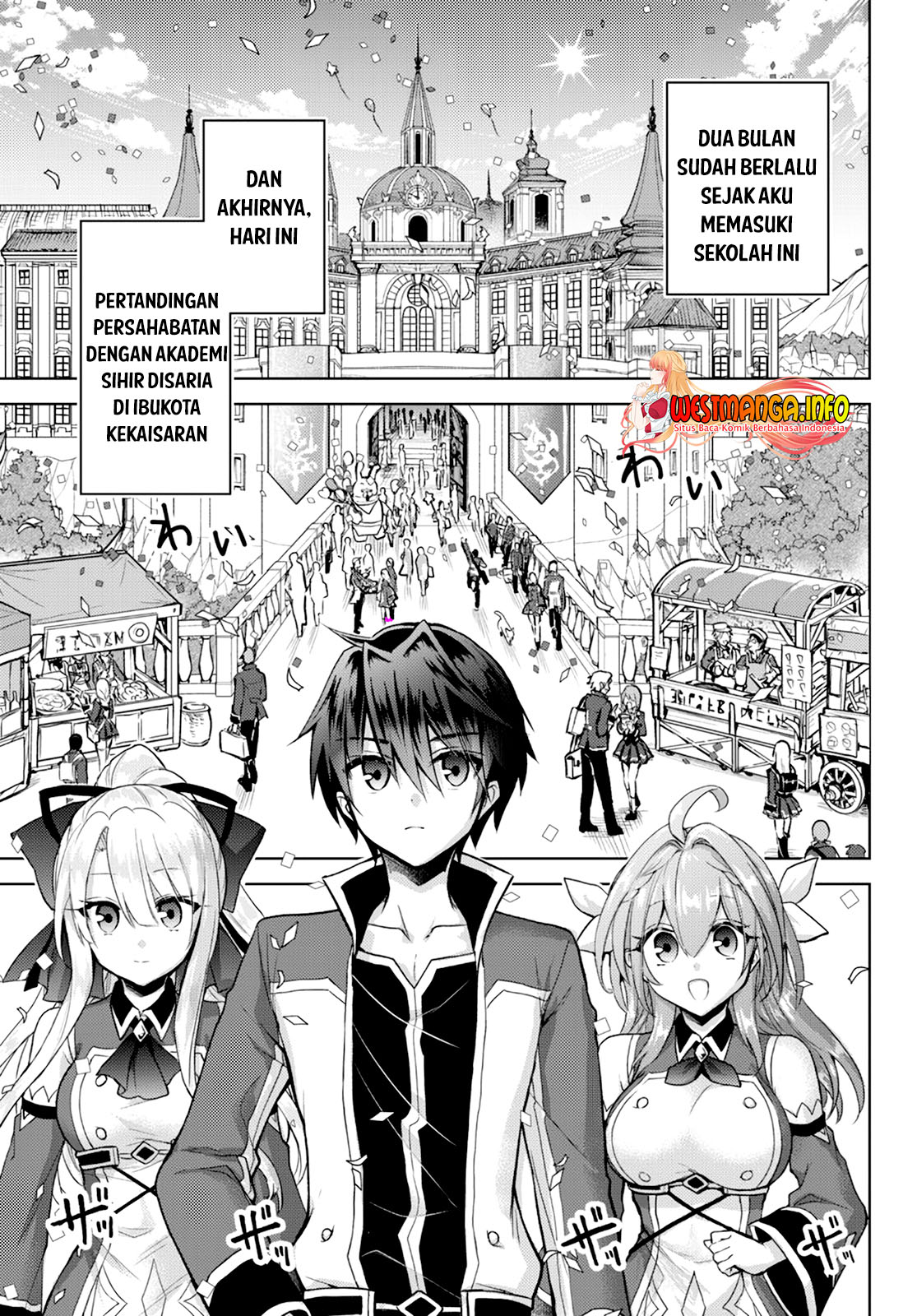 Nishuume Cheat no Tensei Madoushi 〜Saikyou ga 1000-nengo ni Tensei Shitara, Jinsei Yoyū Sugimashita〜 Chapter 10.1 Bahasa Inonesia page 1