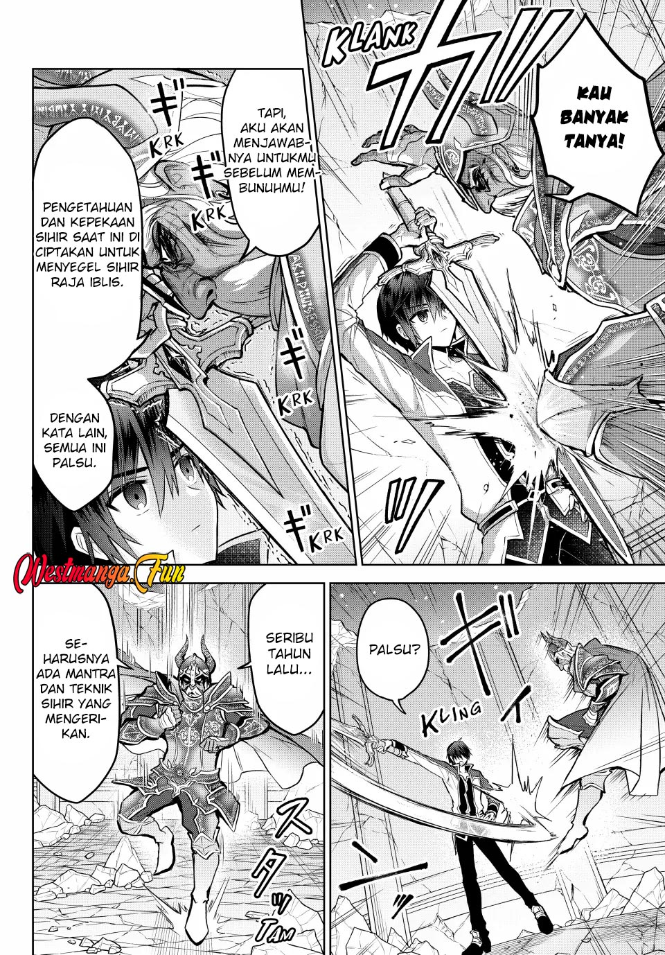 Nishuume Cheat no Tensei Madoushi 〜Saikyou ga 1000-nengo ni Tensei Shitara, Jinsei Yoyū Sugimashita〜 Chapter 12 Bahasa Inonesia page 21