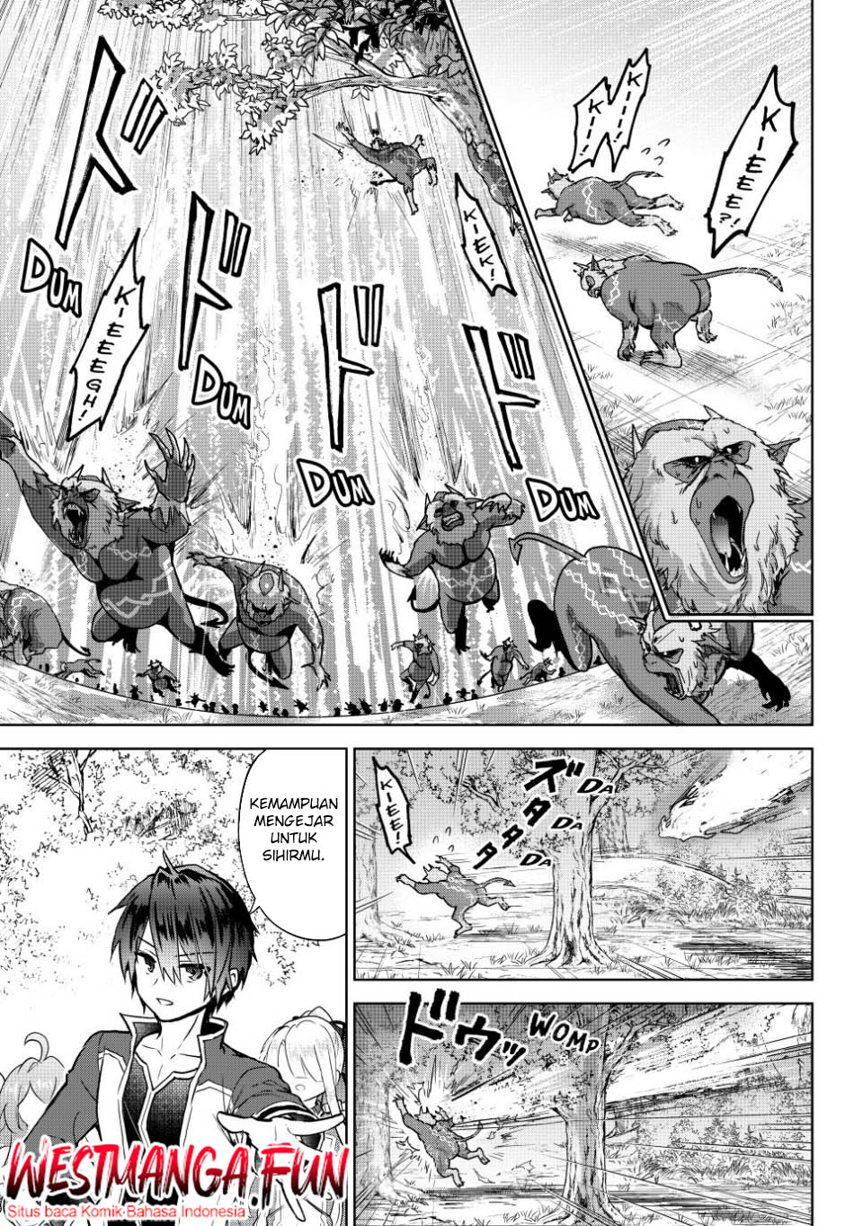 Nishuume Cheat no Tensei Madoushi 〜Saikyou ga 1000-nengo ni Tensei Shitara, Jinsei Yoyū Sugimashita〜 Chapter 13 Bahasa Inonesia page 25