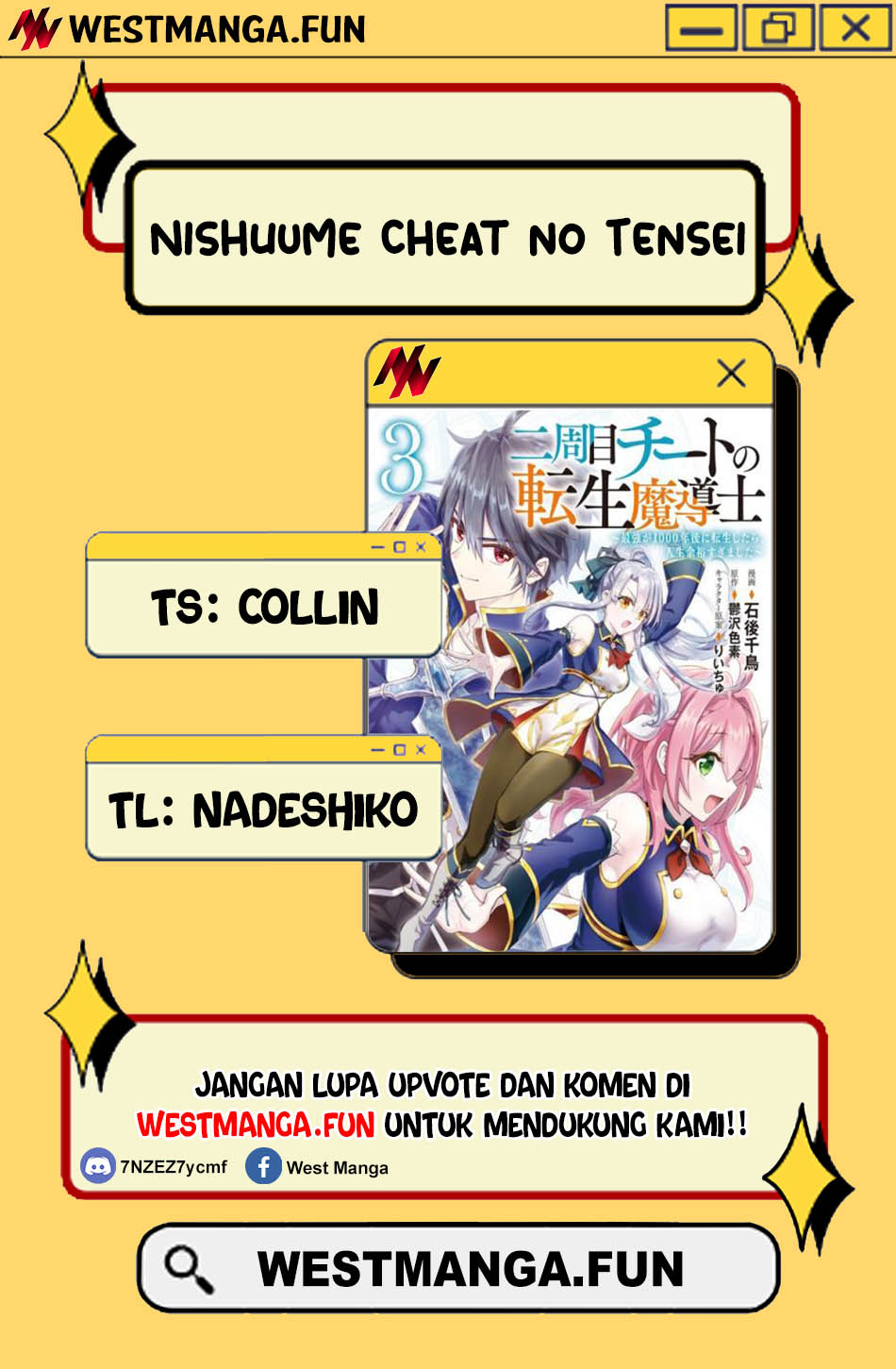 Nishuume Cheat no Tensei Madoushi 〜Saikyou ga 1000-nengo ni Tensei Shitara, Jinsei Yoyū Sugimashita〜 Chapter 16  Inonesia page 3