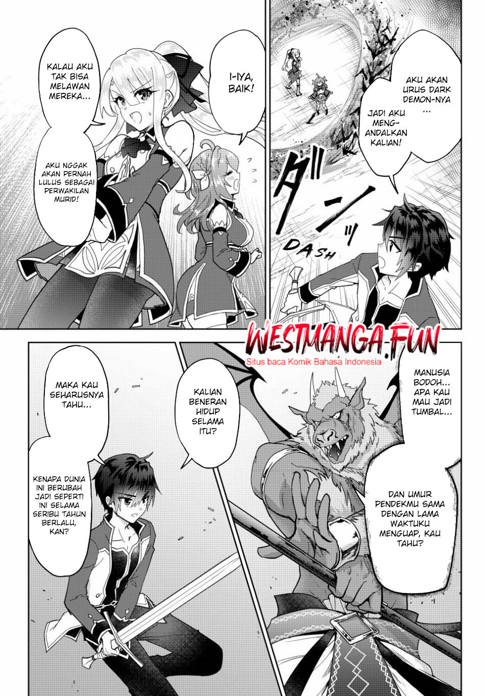 Nishuume Cheat no Tensei Madoushi 〜Saikyou ga 1000-nengo ni Tensei Shitara, Jinsei Yoyū Sugimashita〜 Chapter 16  Inonesia page 23