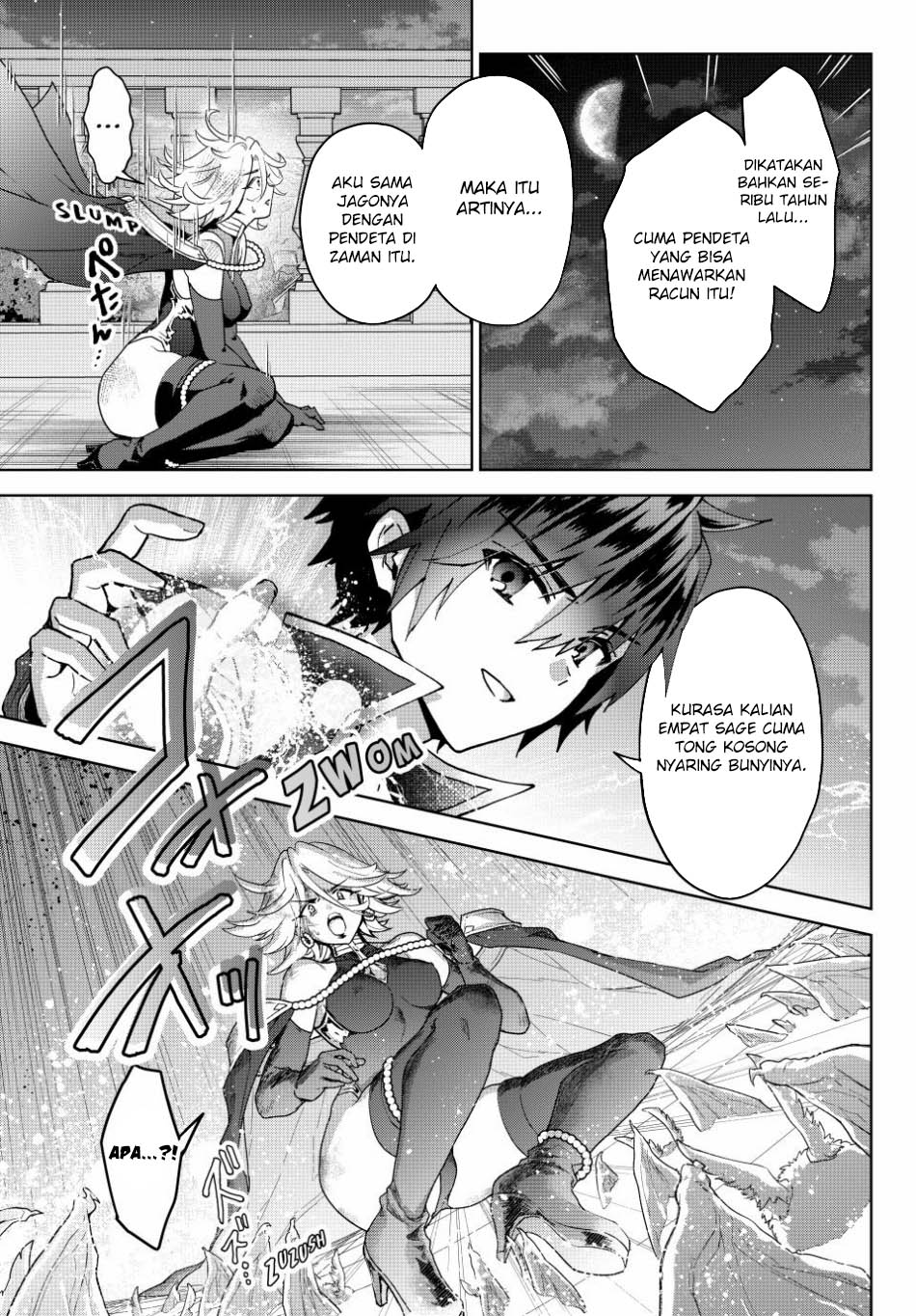 Nishuume Cheat no Tensei Madoushi 〜Saikyou ga 1000-nengo ni Tensei Shitara, Jinsei Yoyū Sugimashita〜 Chapter 19  Inonesia page 10
