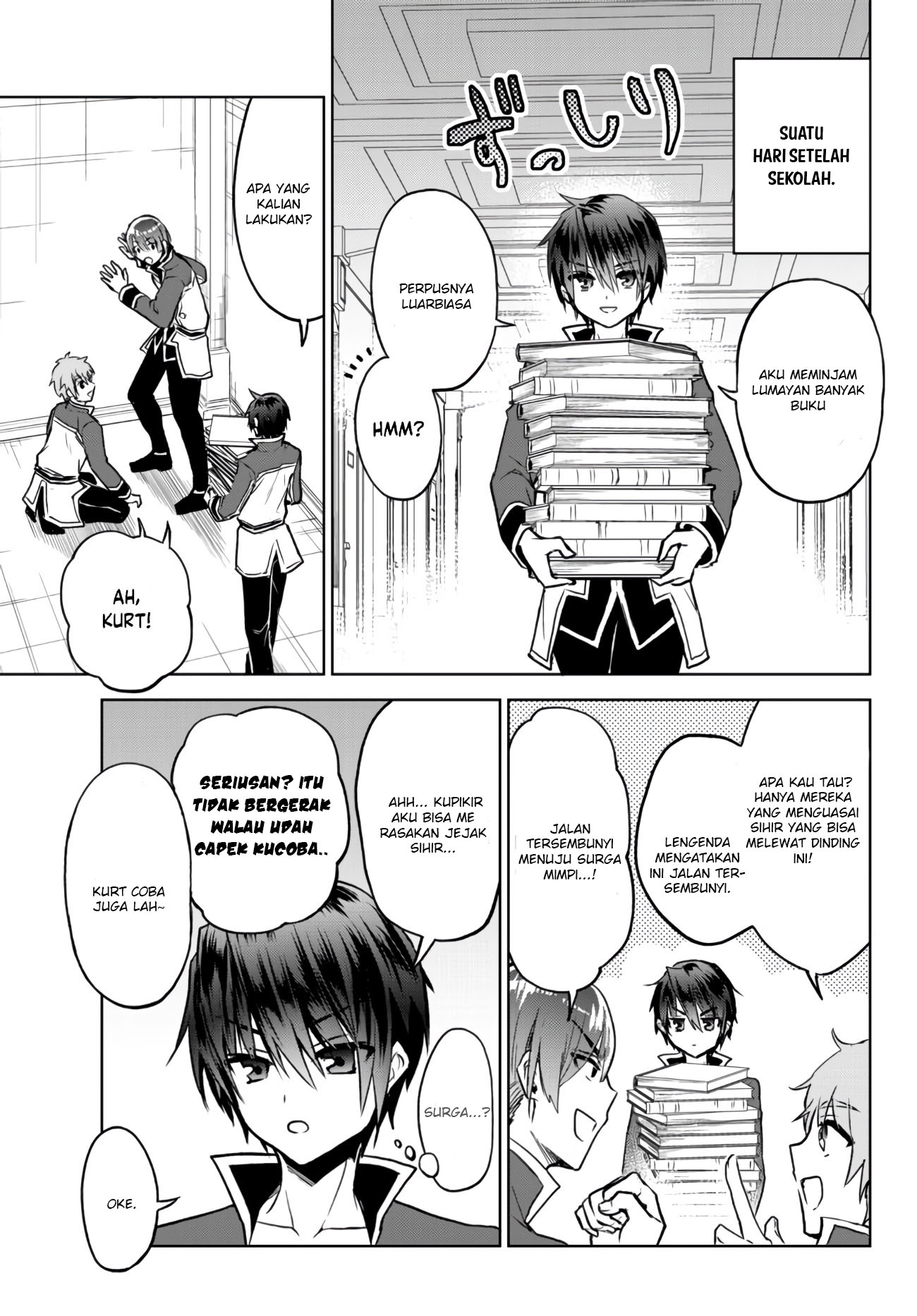 Nishuume Cheat no Tensei Madoushi 〜Saikyou ga 1000-nengo ni Tensei Shitara, Jinsei Yoyū Sugimashita〜 Chapter 9* Bahasa Inonesia page 1