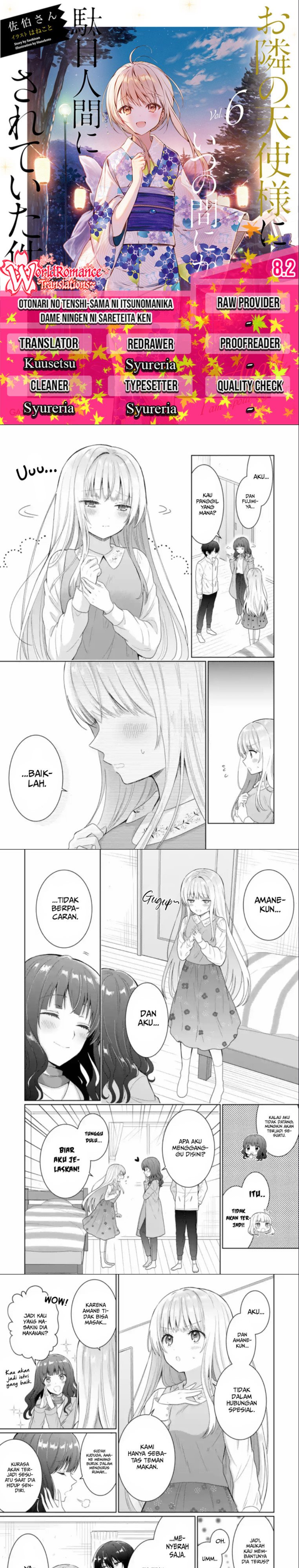 Otonari no Tenshi-sama ni Itsunomanika Dame Ningen ni Sareteita Ken Chapter 8.2 page 0