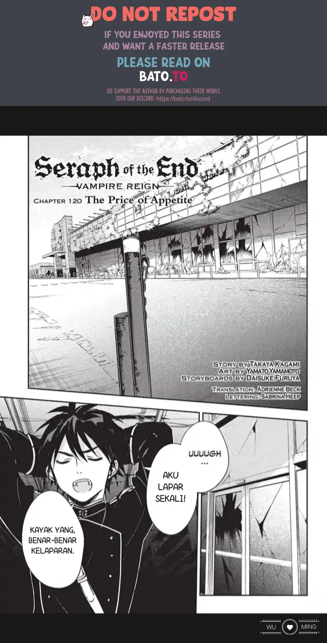 Owari no Seraph Chapter 120 page 0
