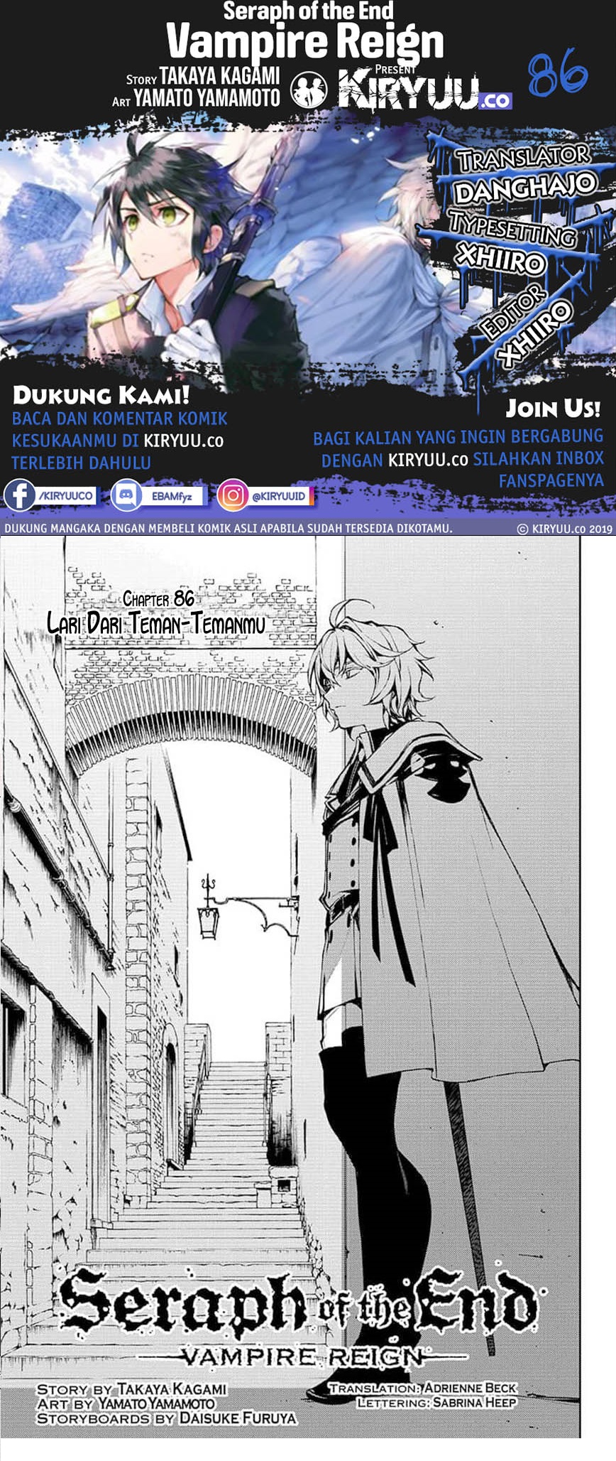 Owari no Seraph Chapter 86 page 0
