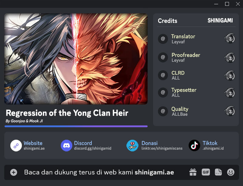 Regression Of The Yong Clan Heir Chapter 7 bahasa Indonesia page 0