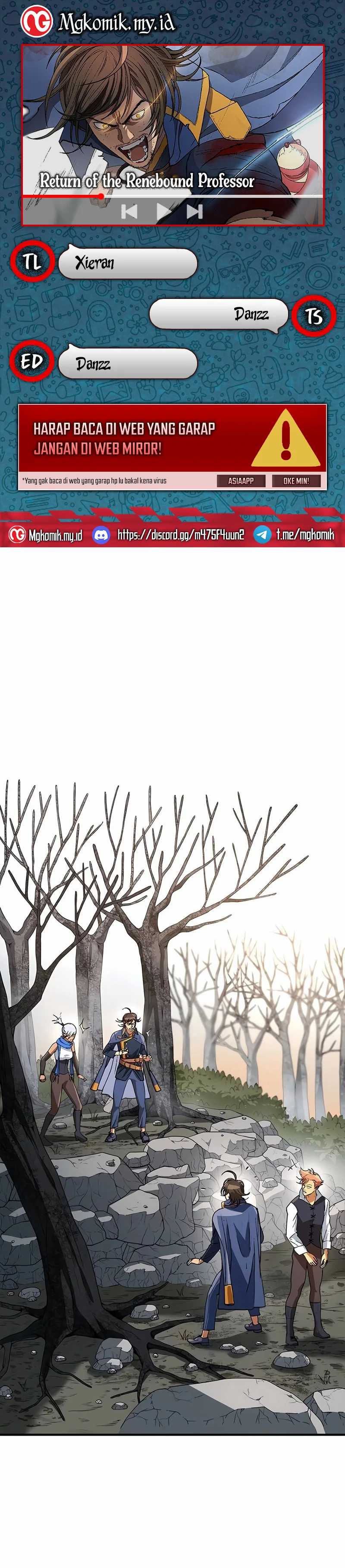 Return of the Renebound Professor Chapter 18 bahasa Indonesia page 0