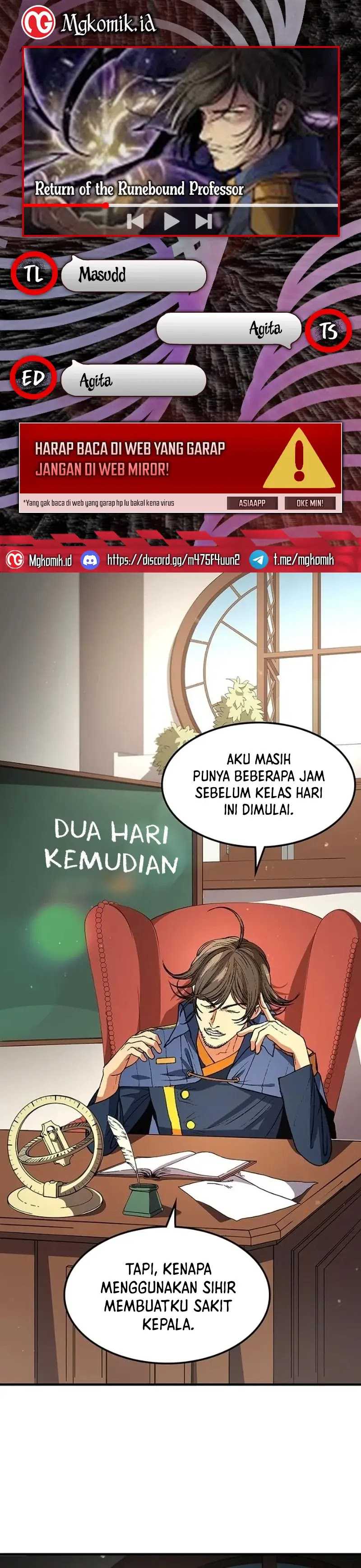 Return of the Renebound Professor Chapter 8 bahasa Indonesia page 0