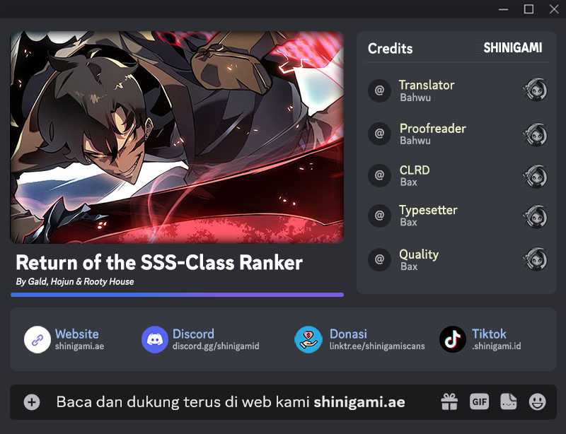 Return of the SSS-Class Ranker Chapter 84 page 0