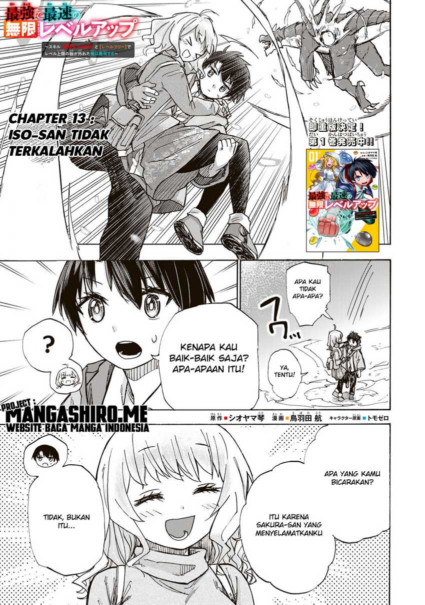 Saikyou de Saisoku no Mugen Level Up Chapter 13 page 1
