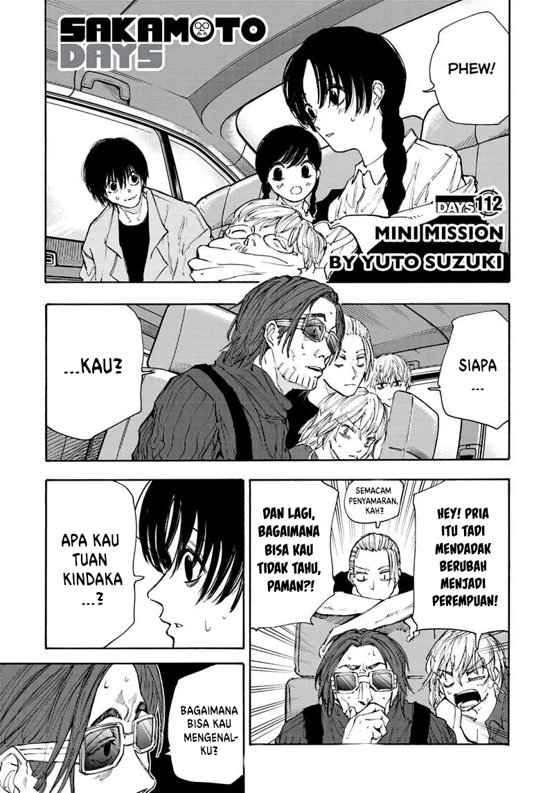 Sakamoto Days Chapter 112 page 1