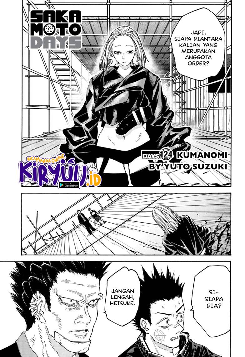 Sakamoto Days Chapter 124 page 1