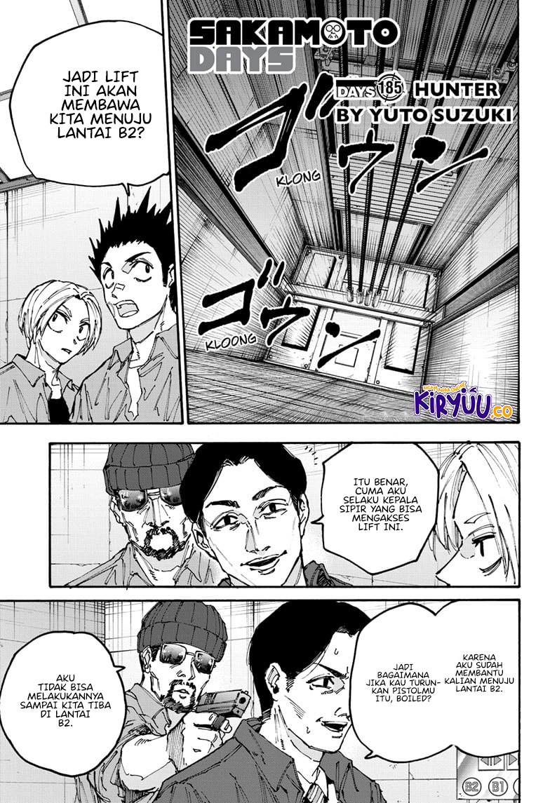 Sakamoto Days Chapter 185 page 1