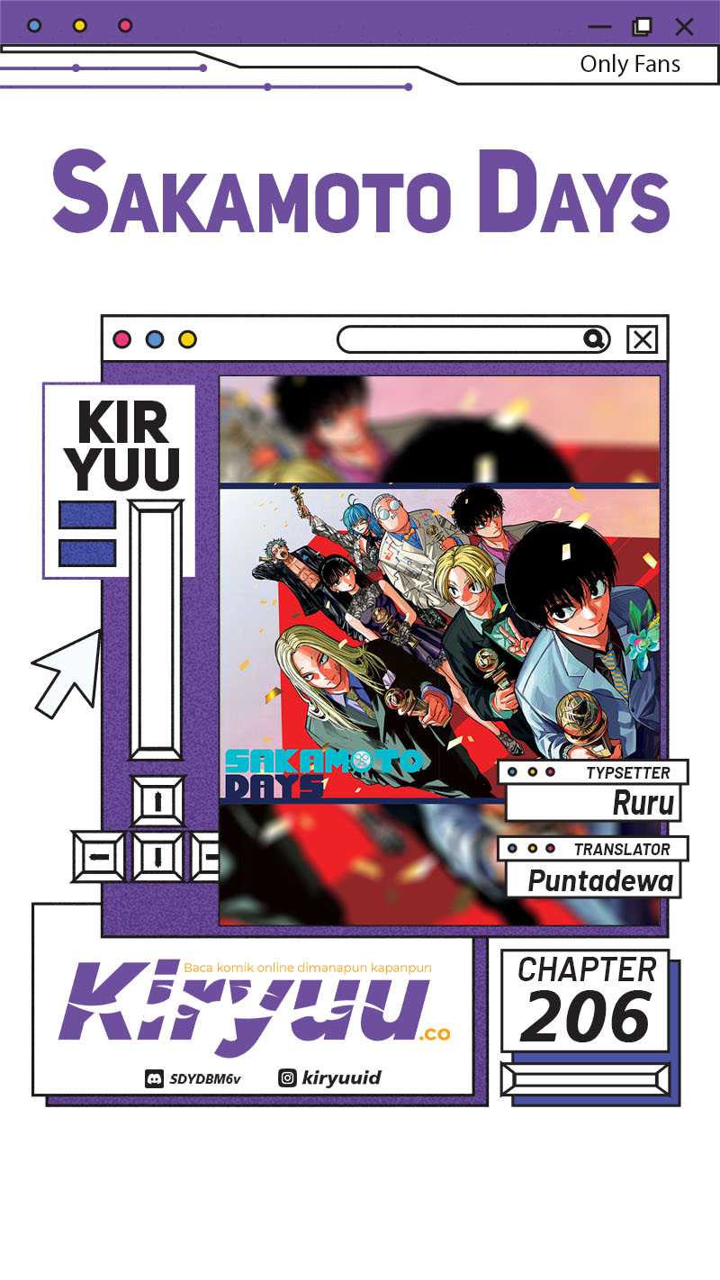 Sakamoto Days Chapter 206 page 0