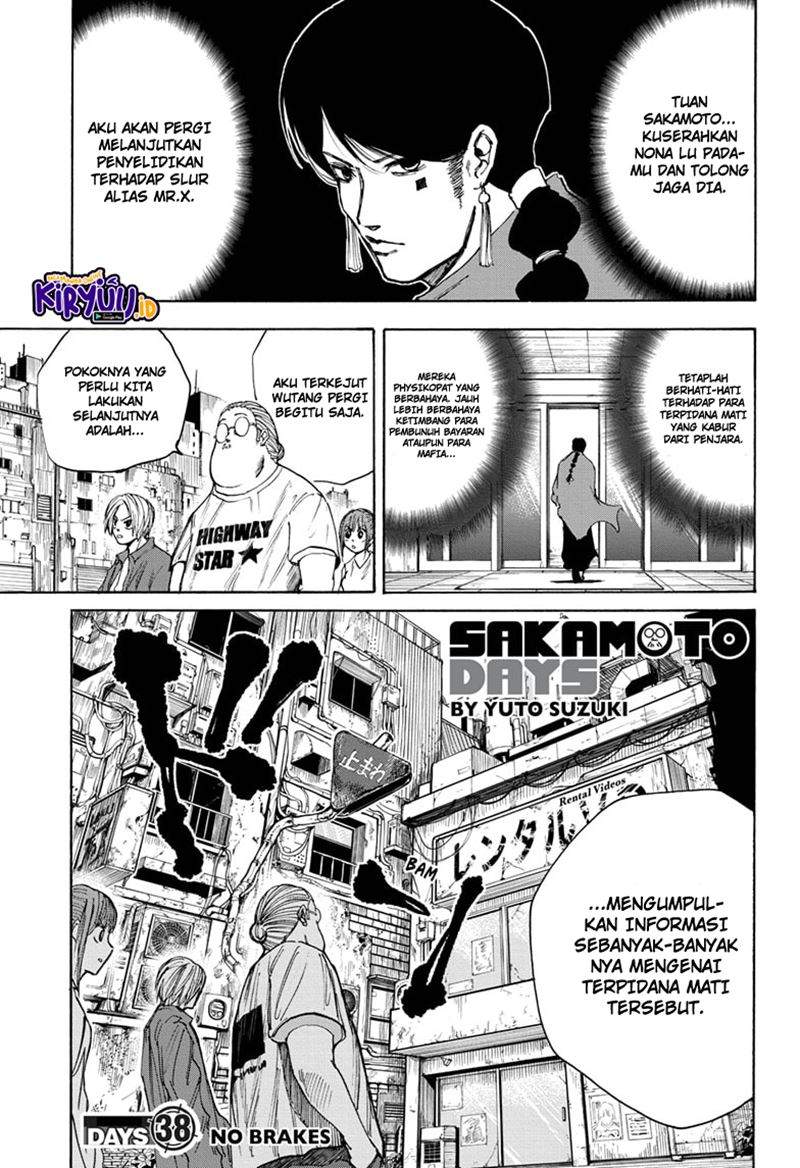 Sakamoto Days Chapter 38 page 1