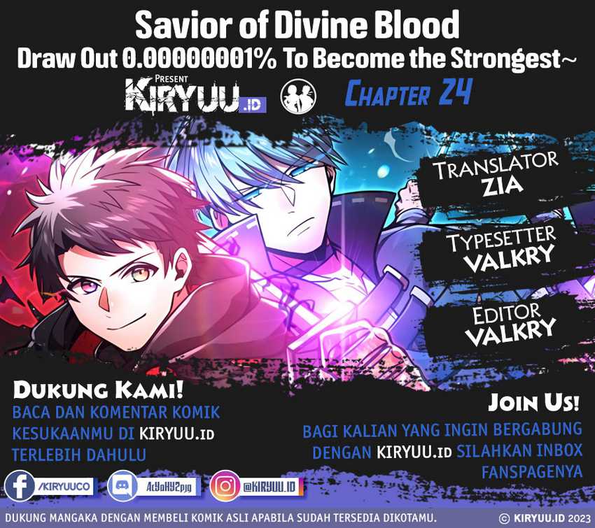Savior of Divine Blood ~Draw Out 0.00000001% to Become the Strongest~ Chapter 24 page 0
