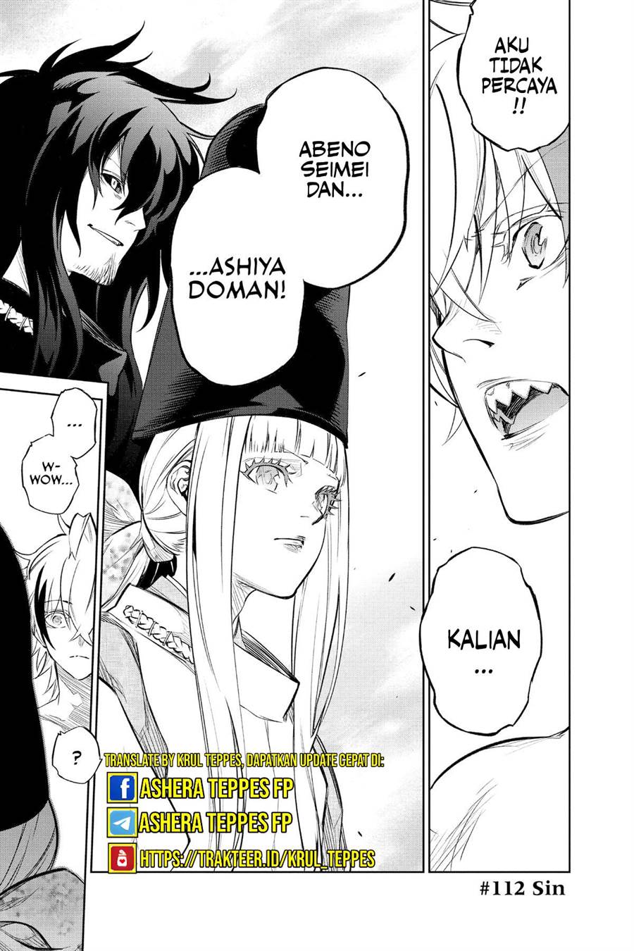 Sousei no Onmyouji Chapter 112.1 page 1