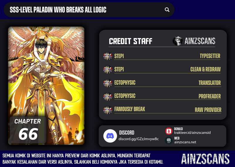 SSS-level Paladin Who Breaks All Logic Chapter 66 page 0