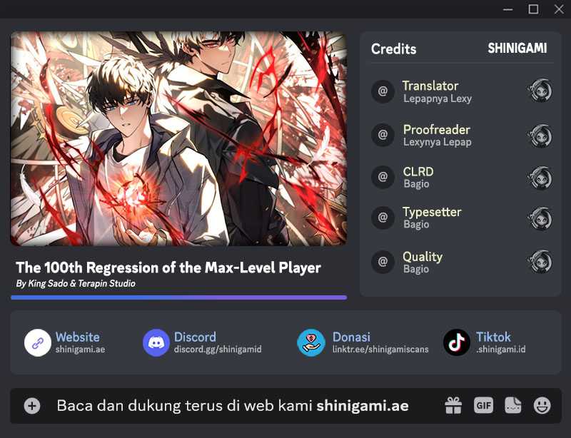 The 100th Regression Of The Max-Level Player Chapter 33 bahasa Indonesia page 0