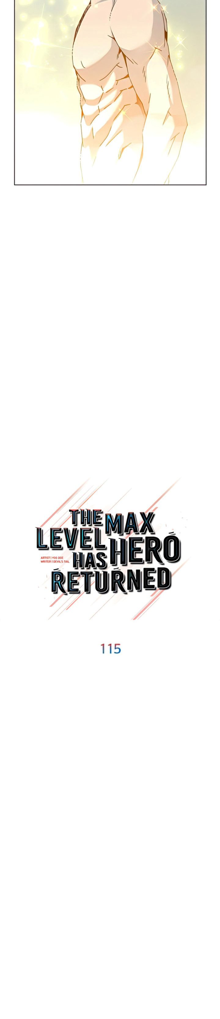 The MAX leveled hero will return! Chapter 115 page 4