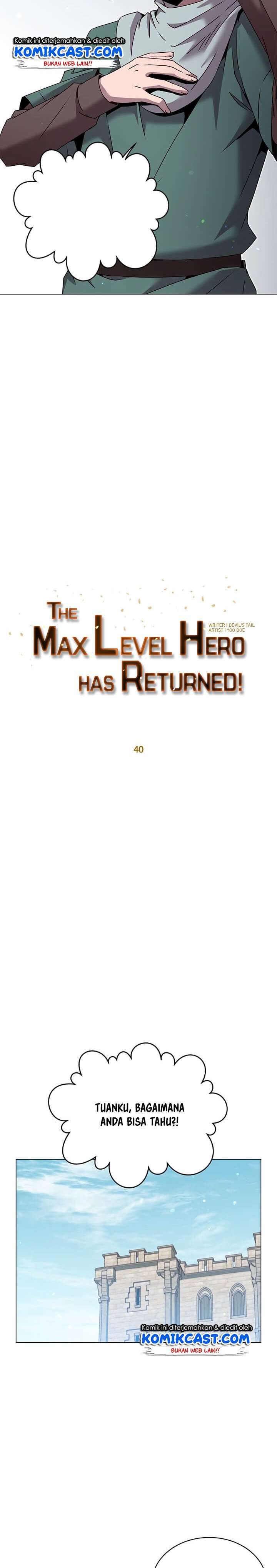 The MAX leveled hero will return! Chapter 40 page 10