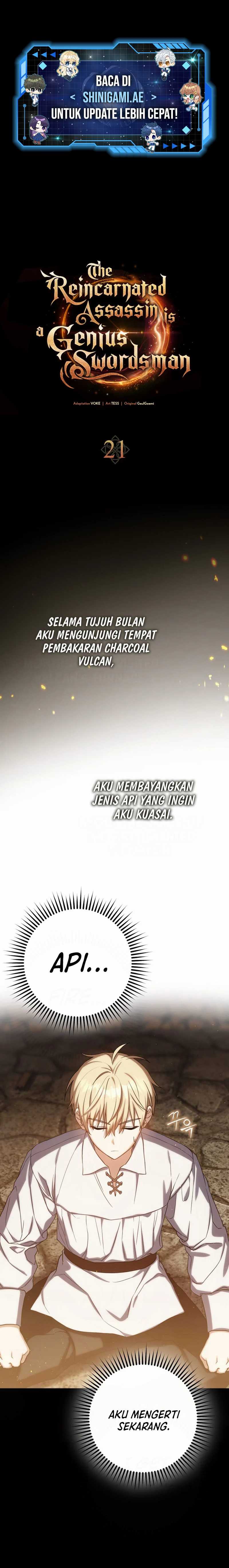 The Reincarnated Assassin is a Genius Swordsman Chapter 21 bahasa Indonesia page 1