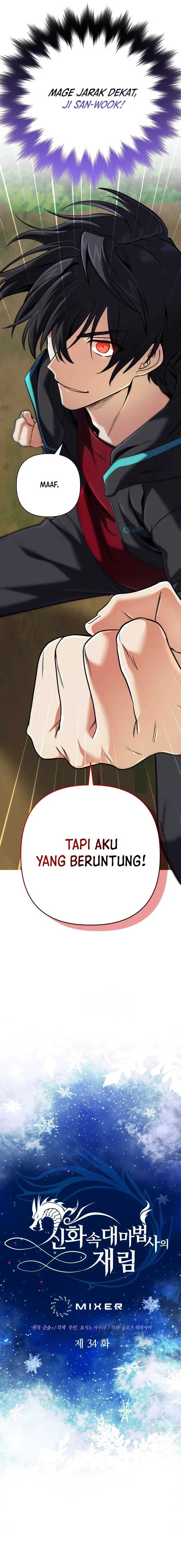 The Return of the Mythical Archmage Chapter 34 bahasa Indonesia page 1