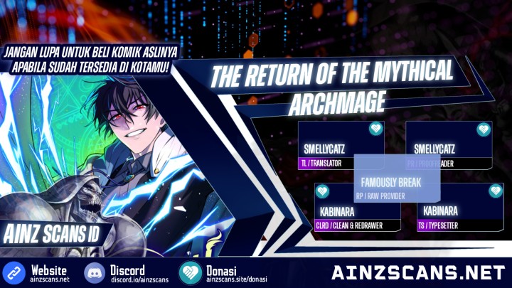 The Return of the Mythical Archmage Chapter 7 bahasa Indonesia page 0