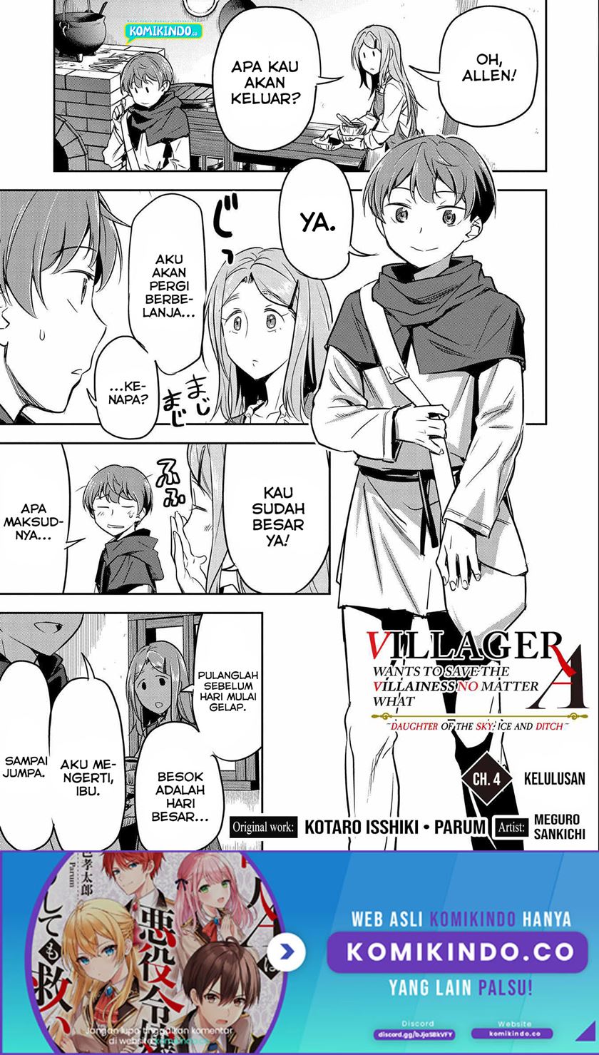 Villager A Wants to Save the Villainess no Matter What! Chapter 4 page 1