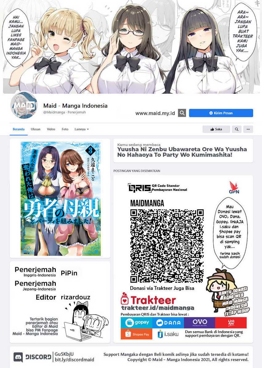Yuusha ni Zenbu Ubawareta Ore wa Yuusha no Hahaoya to Party wo Kumimashita! Chapter 17 page 1